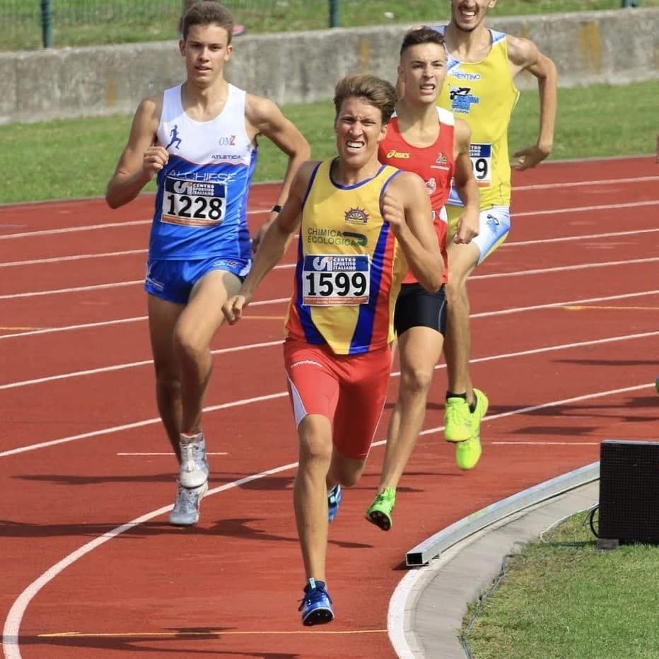 Enrico Faccin durante l’attività sportiva